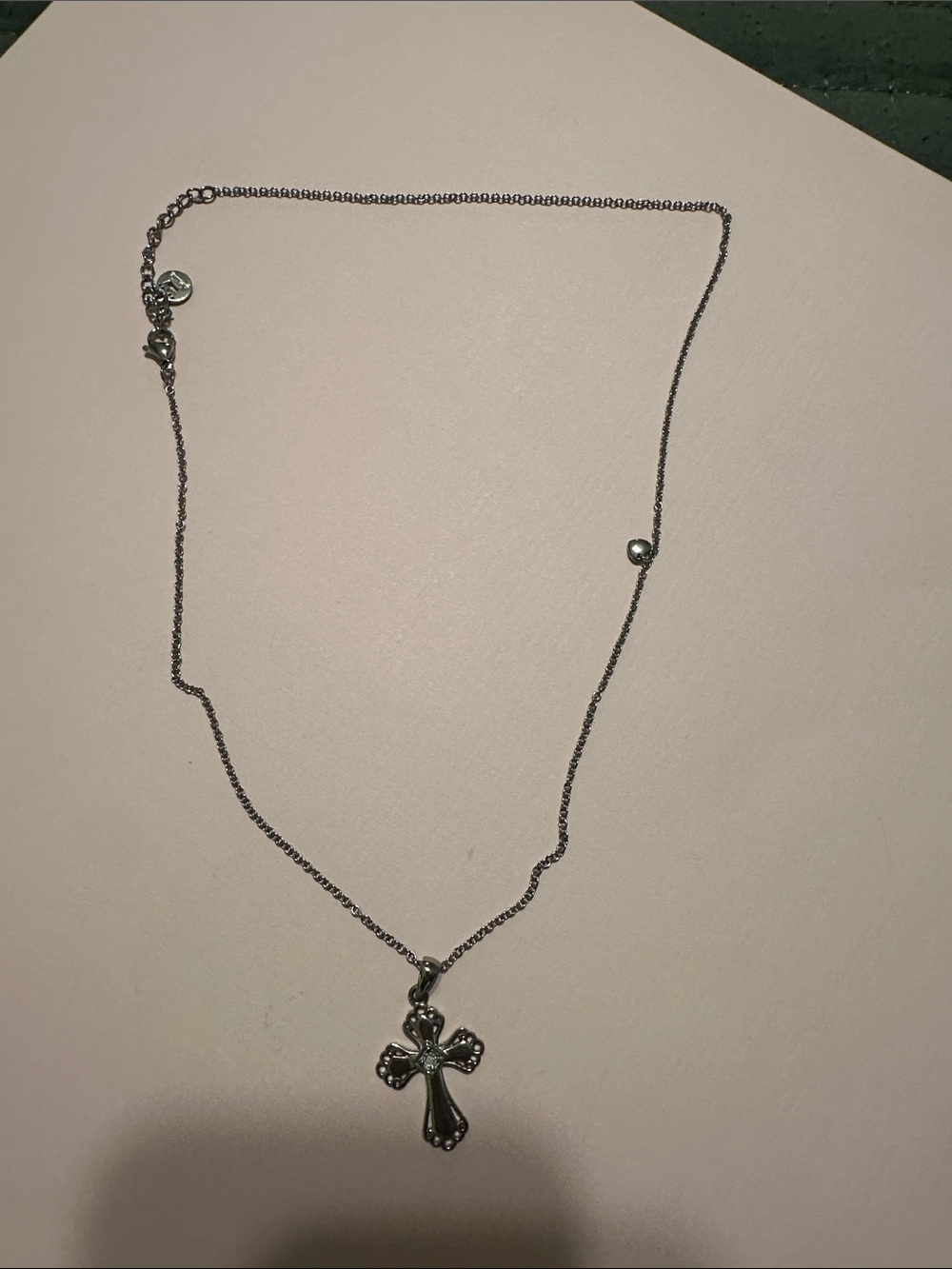 Hallmark Silver Cross Pendant Necklace - Classic Women's Jewelry